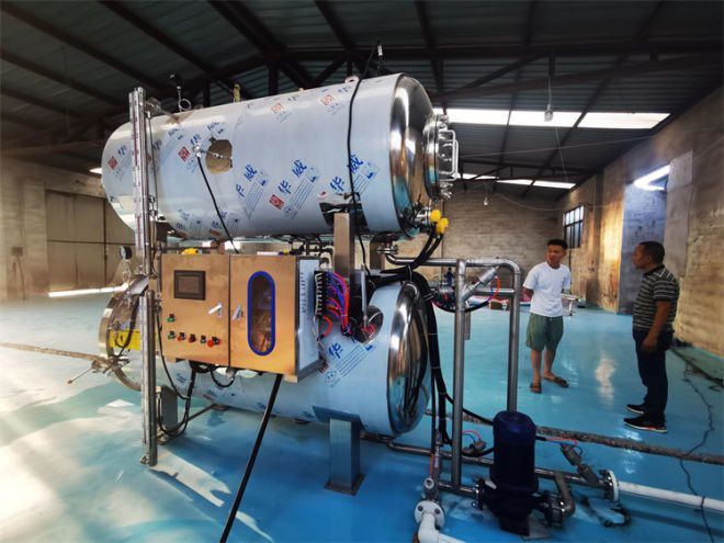 Semi-Automatic Steam Heating Double Layers Water Immersion Retort